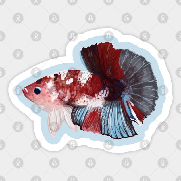 Betta Fish Sticker by kating